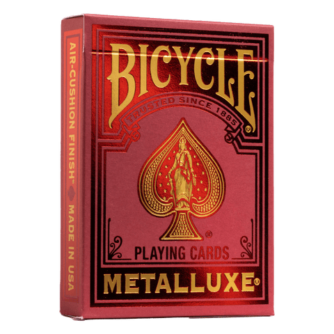 Bicycle Playing Cards Metalluxe Red