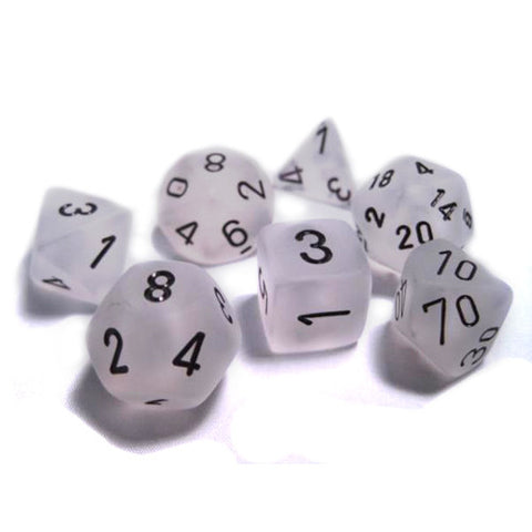 Dice: Chessex - Frosted - Poly Set (x7)