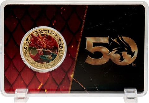 Dungeons & Dragons 50th Anniversary 24k Gold Plated Coin with Colour Print