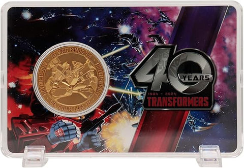 Transformers 40th Anniversary 24k Gold Plated Coin