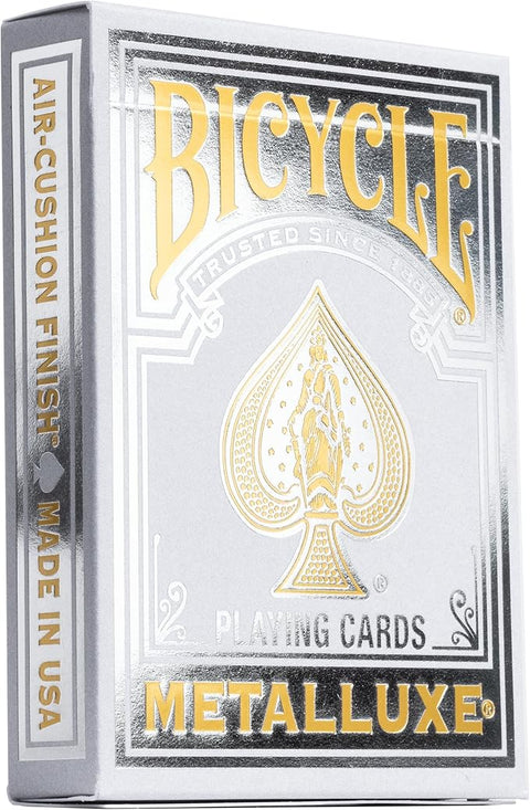 Bicycle Playing Cards Metalluxe Silver