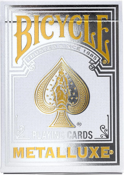 Bicycle Playing Cards Metalluxe Silver