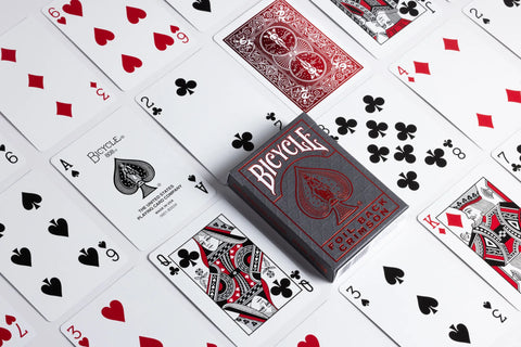 Bicycle Playing Cards Foil Back Crimson