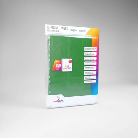 Card Pages: Gamegenic - Side-loading - 18-Pocket (x10)