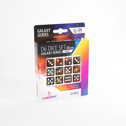 Dice: Gamegenic - Galaxy Series -D6 16mm (x12)