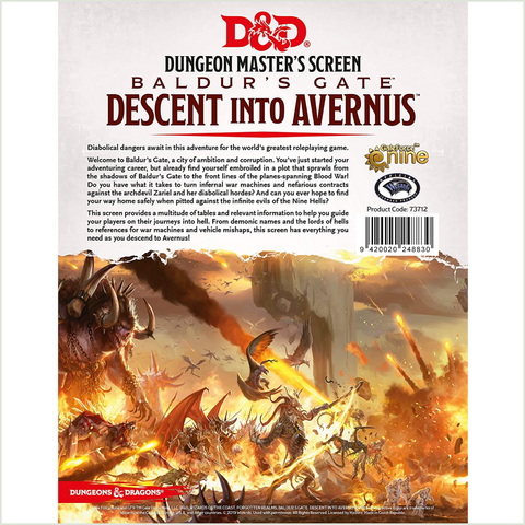 D&D Descent into Avernus DM Screen