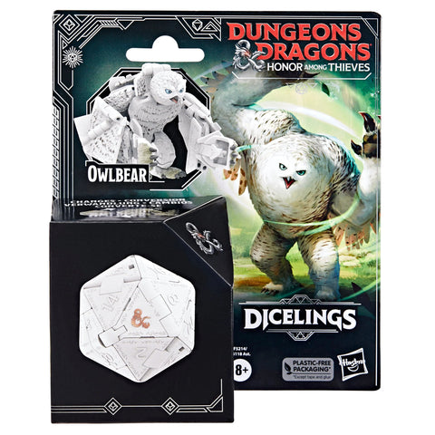D&D Dicelings Honor Among Thieves White Owlbear