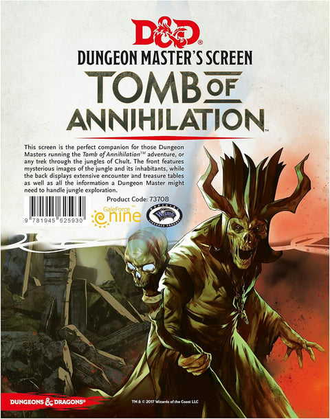 Dungeons & Dragons Tomb of Annihilation Dungeon Master's Screen