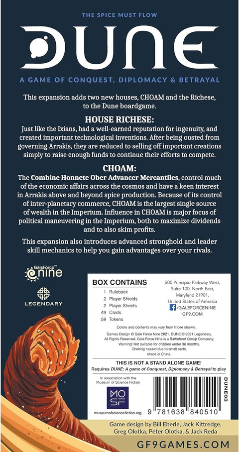 Dune: Choam and Richese House Expansion
