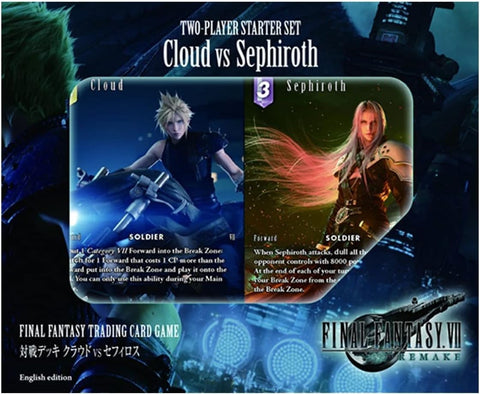 Final Fantasy Cloud vs Sephiroth Starter Set