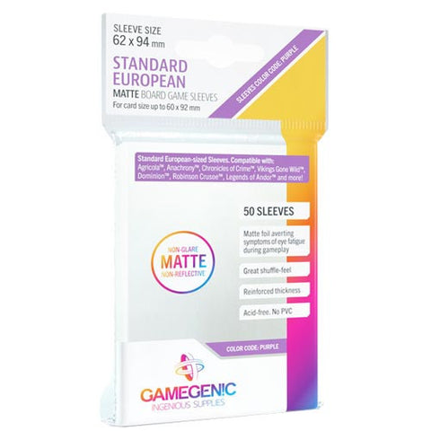 Gamegenic Standard European Matte Sleeves