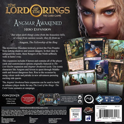 Lord of the Rings LCG: Angmar Awakened Hero Expansion