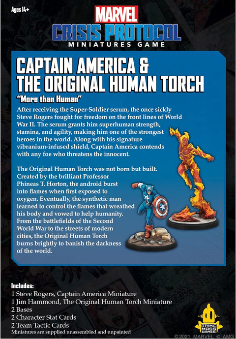 Marvel Crisis Protocol: Captain America & The Original Human Torch