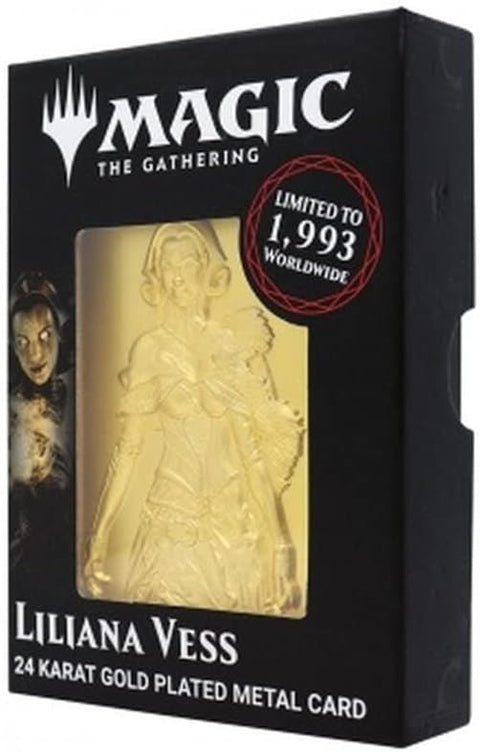 Magic the Gathering Liliana Vess 24K Gold Plated Metal Card