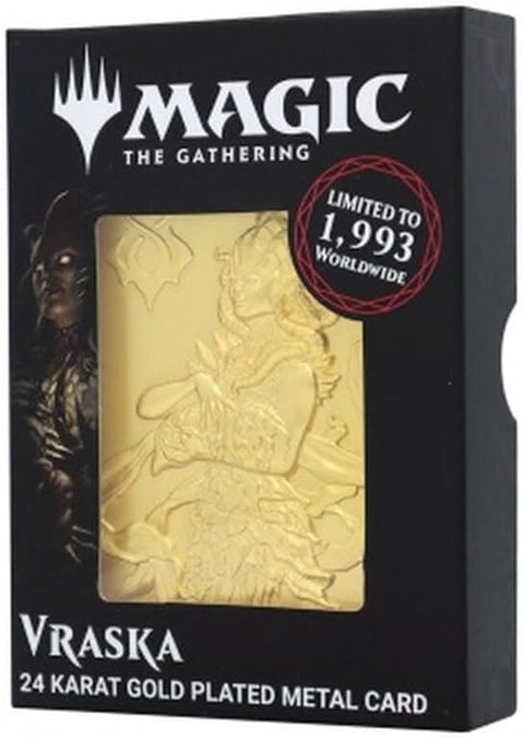 Magic the Gathering Vraska 24K Gold Plated Metal Card