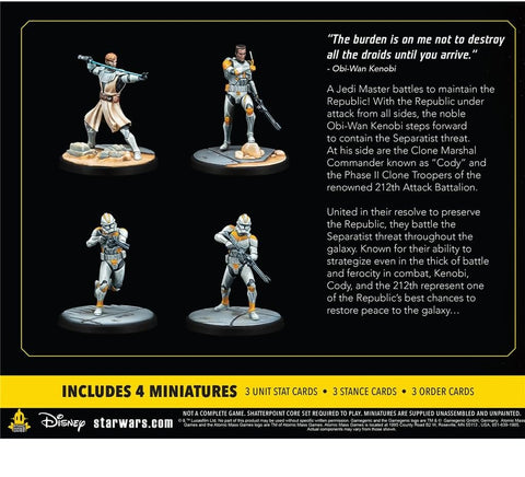Star Wars Shatterpoint: General Obi-Wan Kenobi Hello There Squad Pack