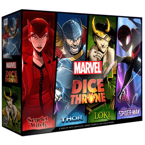 Dice Thrones: Marvel 4-Hero Box (Scarlet Witch, Thor, Loki, Miles Morales: Spider-Man)