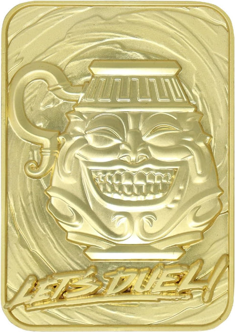 Yu-Gi-Oh! Pot of Greed 24K Gold Plated Limited Edition Metal Card