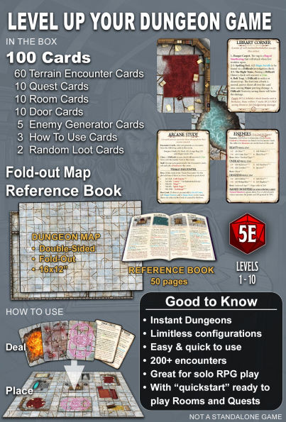 Dungeon Designer's Deck - Deal Your Own Dungeon