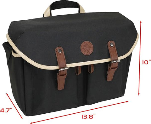 ENHANCE Designer Edition DnD Bag - Stylish RPG Player's Messenger Bag (Black)