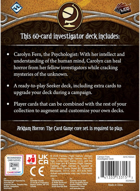 AH LCG: Investigator Starter Deck - Carolyn Fern