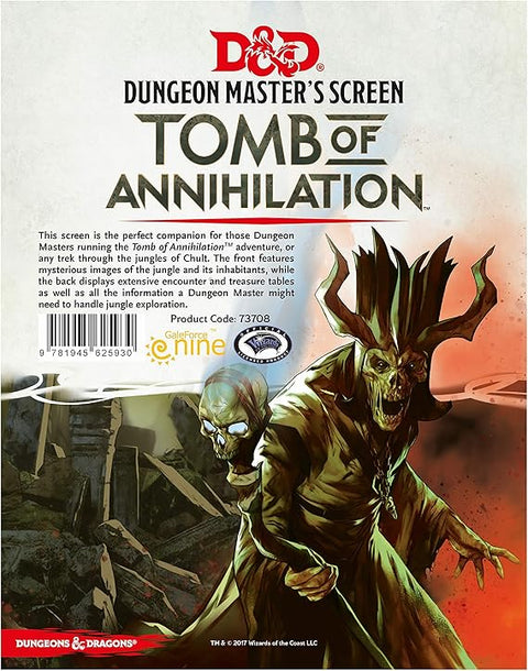 D&D RPG: Tomb of Annihilation - DM Screen
