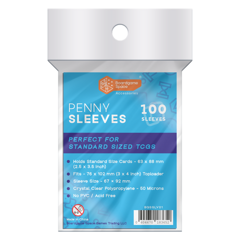 BGS - Penny Sleeves (63 x 88mm) (x100) - Clear