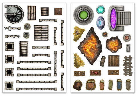 RPG Battle Maps: Add On Scenery for RPG Maps - Dungeon Extras