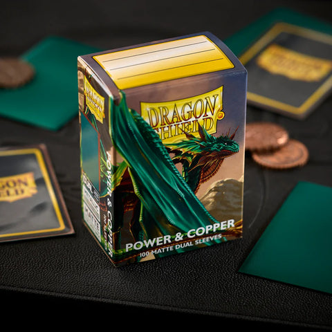 Sleeves: Dragon Shield - Standard - Matte Dual (x100) - Power & Copper