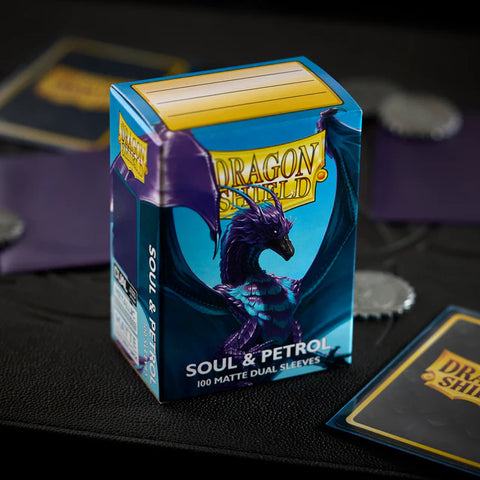 Sleeves: Dragon Shield - Standard - Matte Dual (x100) - Soul & Petrol