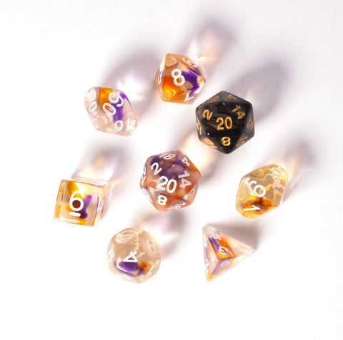 Sirius Dice - Dice Set - Orange Purple Clear