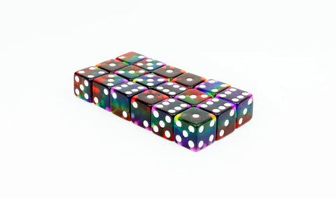 D6 Dice Set - 12mm Rainbow