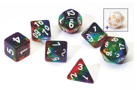 Sirius Dice - Rainbow Transparent Layered Resin