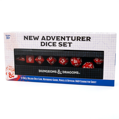 Sirius Dice - D&D New Adventurer Set - Red Dice