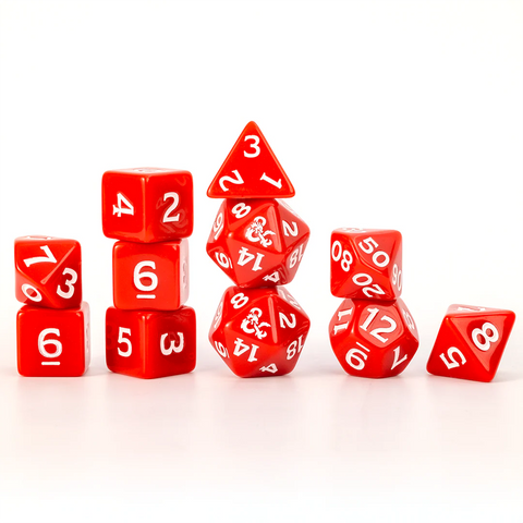 Sirius Dice - D&D New Adventurer Set - Red Dice