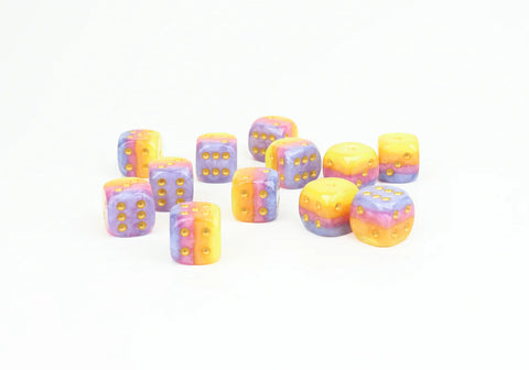 D6 Dice Set - 16mm Tahitian Sunset
