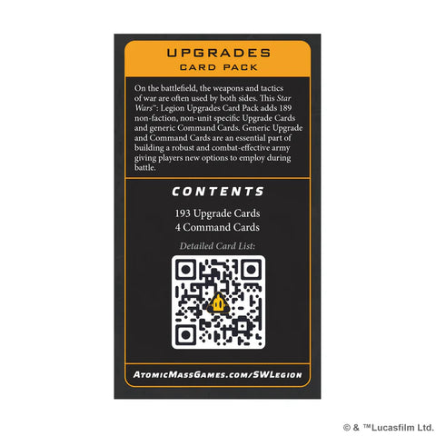 Star Wars: Legion - Upgrades Card Pack