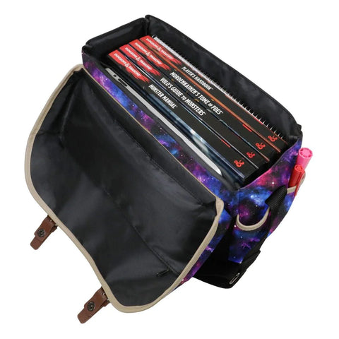 ENHANCE Designer Edition DnD Bag - Stylish RPG Player's Messenger Bag (Galaxy)