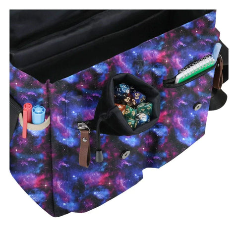 ENHANCE Designer Edition DnD Bag - Stylish RPG Player's Messenger Bag (Galaxy)