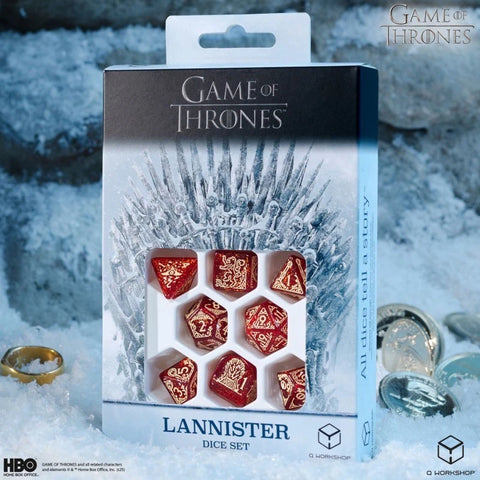 Dice: - Game of Thrones - Lannister Poly(x8)