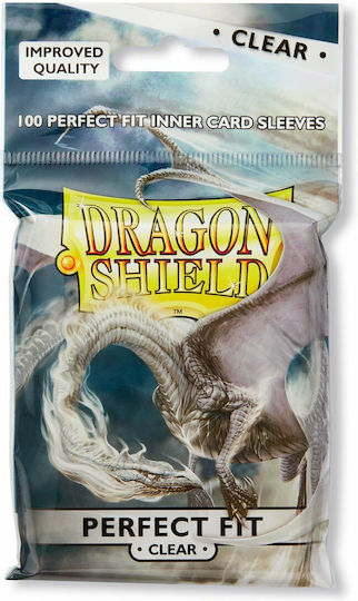 Sleeves: Dragon Shield - Standard - Perfect Fit - Top-loading (x100) - Clear