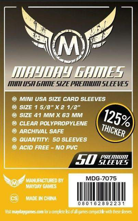 Sleeves: Mayday - Premium - Mini American (63 x 41mm) (x50)