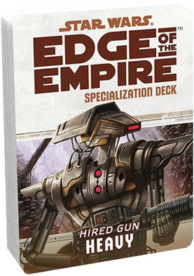 Star Wars RPG Edge of Empire Specialization Deck / Hired Gun Heavy