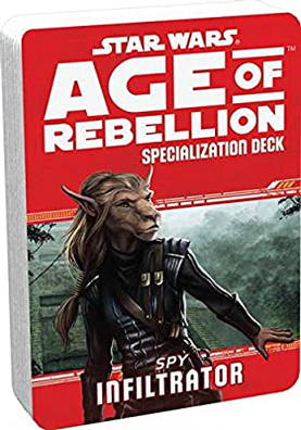 Star Wars RPG Age of Rebellion Specialization Deck / Spy Infiltrator