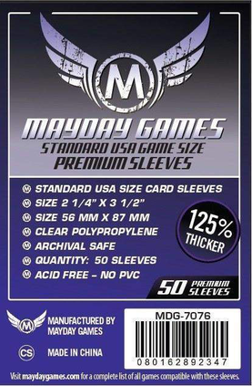 Sleeves: Mayday - Premium - American Standard (87 x 56mm) (x50)