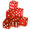 BryBelly Red Dice 19mm (Set of 20)