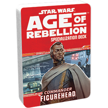 Star Wars RPG Age of Rebellion Specialization Deck / Commander Figurehead