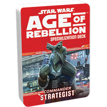 Star Wars RPG Age of Rebellion Specialization Deck / Commander Strategist