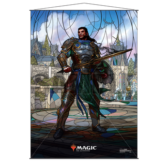Ultra Po Stained Glass Wall Scroll MTG Gideon