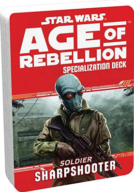 Star Wars RPG Age of Rebellion Specialization Deck / Soldier Sharp Shooter